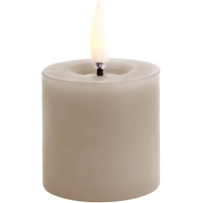 Uyuni Lighting Bloklys m. Smelteeffekt LED 5xH4,5 cm, Sandstone