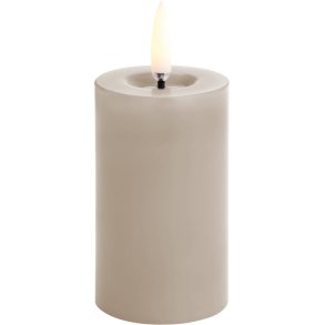 Uyuni Lighting Bloklys m. Smelteeffekt LED 5xH7,5 cm, Sandstone