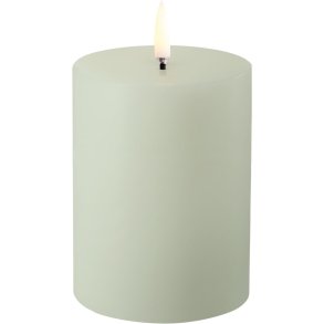 Uyuni Lighting Stumpenkerze LED Ø7,8xH10,1 cm, Sage Green