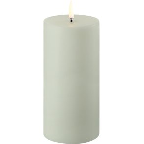 Uyuni Lighting Stumpenkerze LED Ø7,8xH15,2 cm, Sage Green