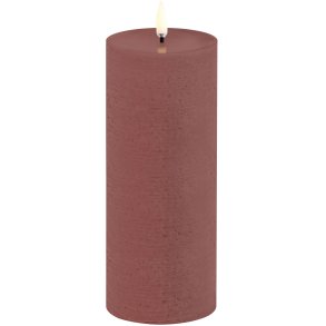 Uyuni Lighting Bloklys LED 7,8xH20 cm, Terracotta/rustik