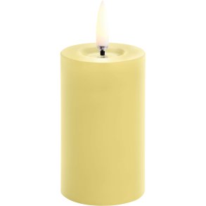 Uyuni Lighting Bloklys m. Smelteeffekt LED 5xH7,5 cm, Wheat Yellow