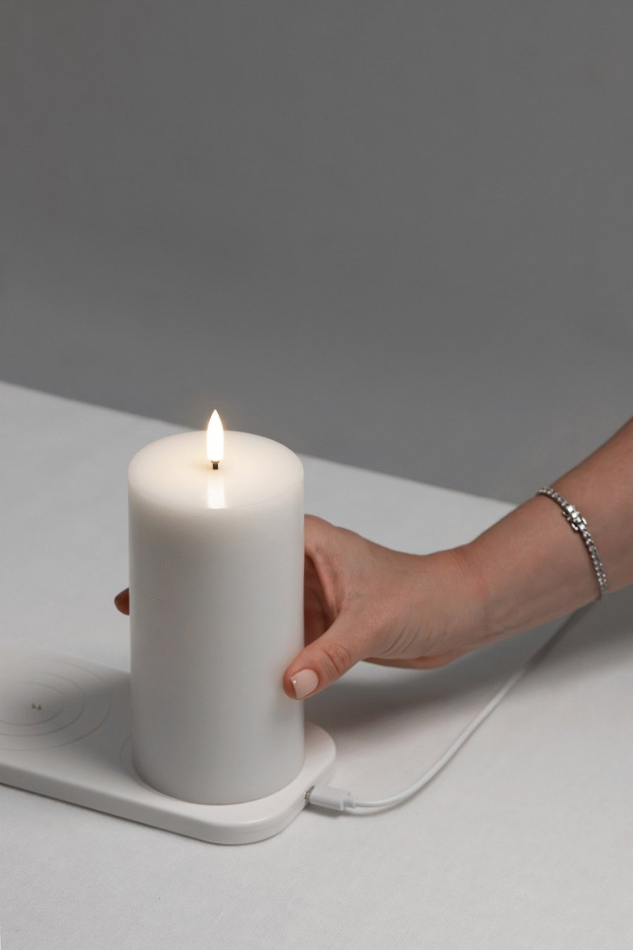 Uyuni Lighting Genopladelig C-Batteriindsats til Bloklys