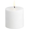 Uyuni Lighting Genopladeligt Bloklys Udendrs LED 6,8xH6,8 cm, Hvid Plastik