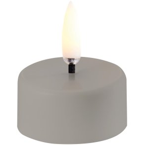 Uyuni Lighting Genopladeligt Fyrfadslys LED 2 stk. 3,9xH2,3 cm, Sandstone Plain