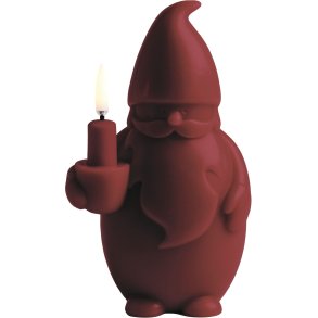 Uyuni Lighting Weihnachtsmannkerze LED Ø10xH17 cm, Carmine Red