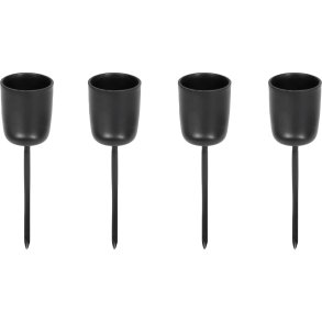 Uyuni Lighting Spyd til Kronelys 4 stk, Sort