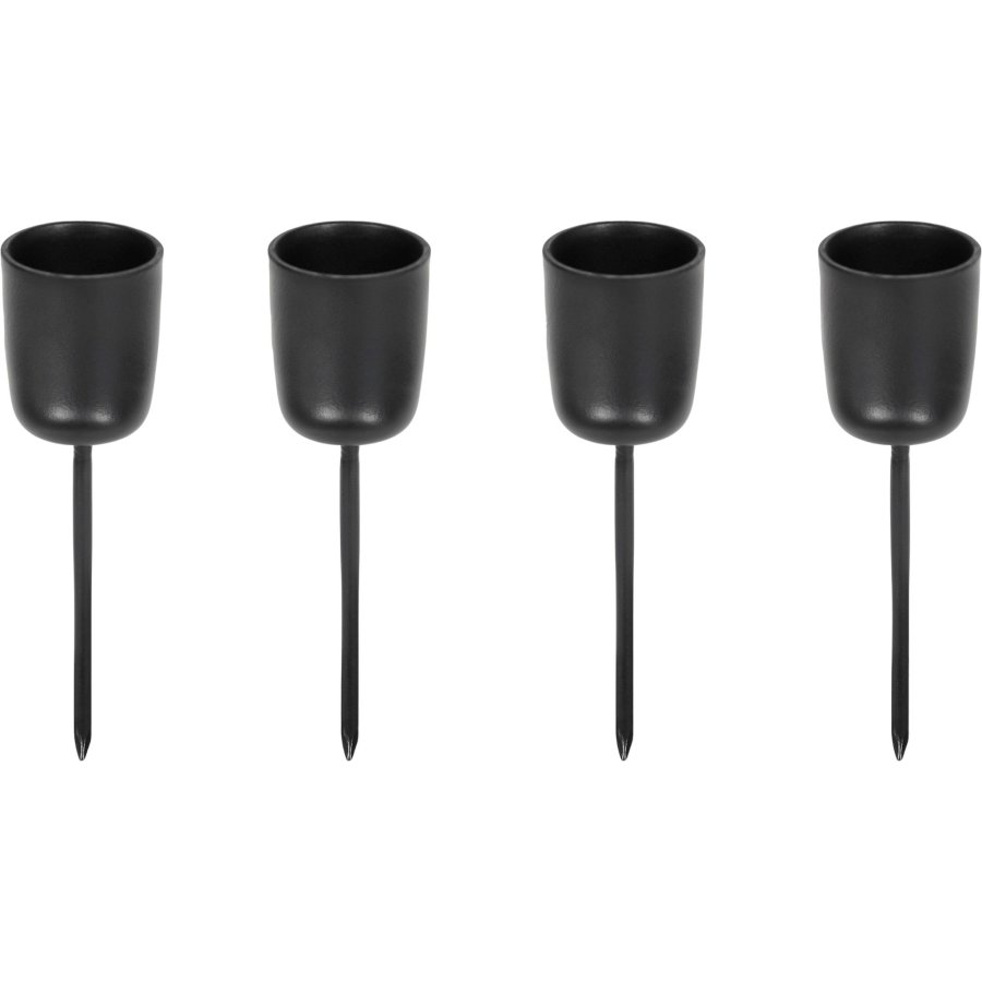 Uyuni Lighting Spyd til Kronelys 4 stk, Sort