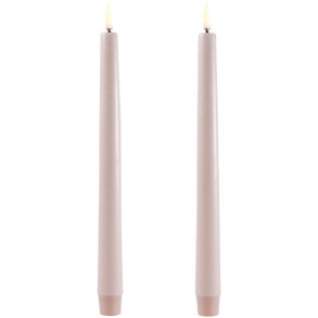 Uyuni Lighting Kronelys LED 2 stk 25 cm, Beige