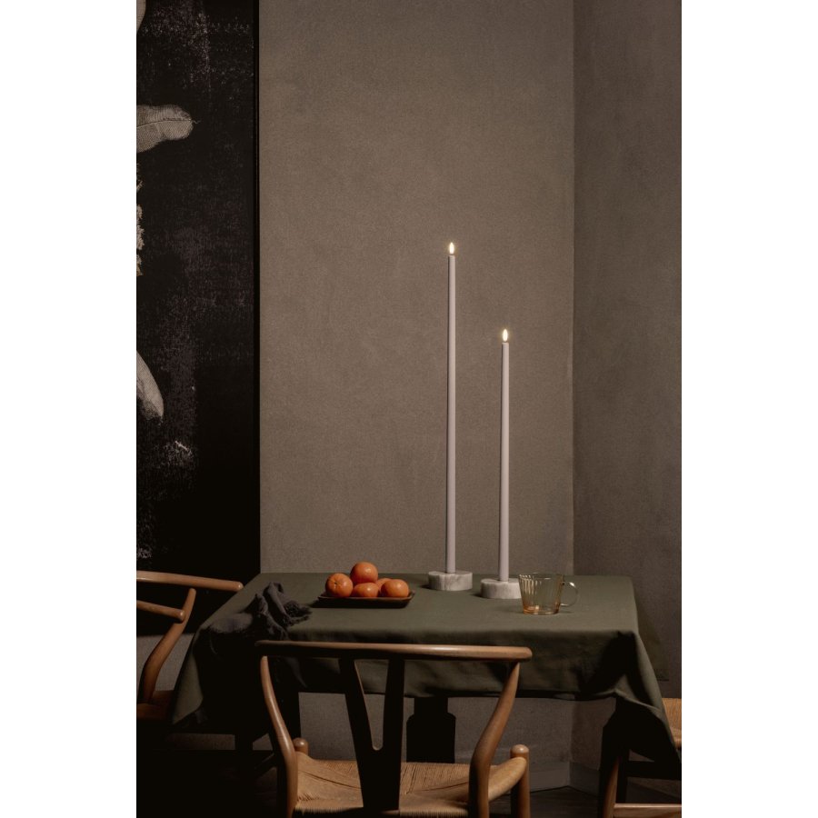 Uyuni Lighting Kronelys LED 2,3xH75 cm, Beige