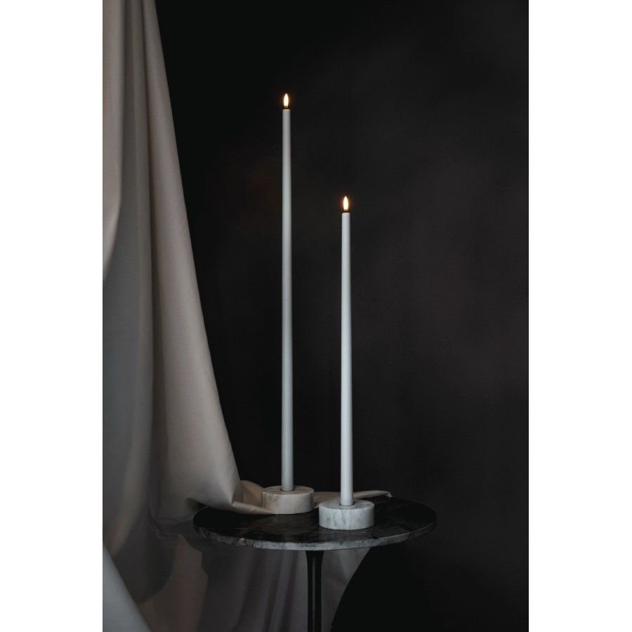 Uyuni Lighting Kronelys LED 2,3xH75 cm, Dusty Green