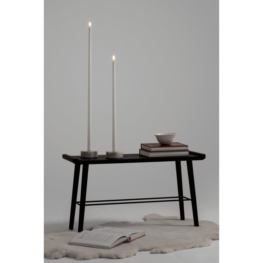 Uyuni Lighting Kronelys LED 2,3xH75 cm, Dusty Green