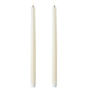 Uyuni Lighting Kronelys LED 2 stk. Ø2,3xH35 cm, Ivory