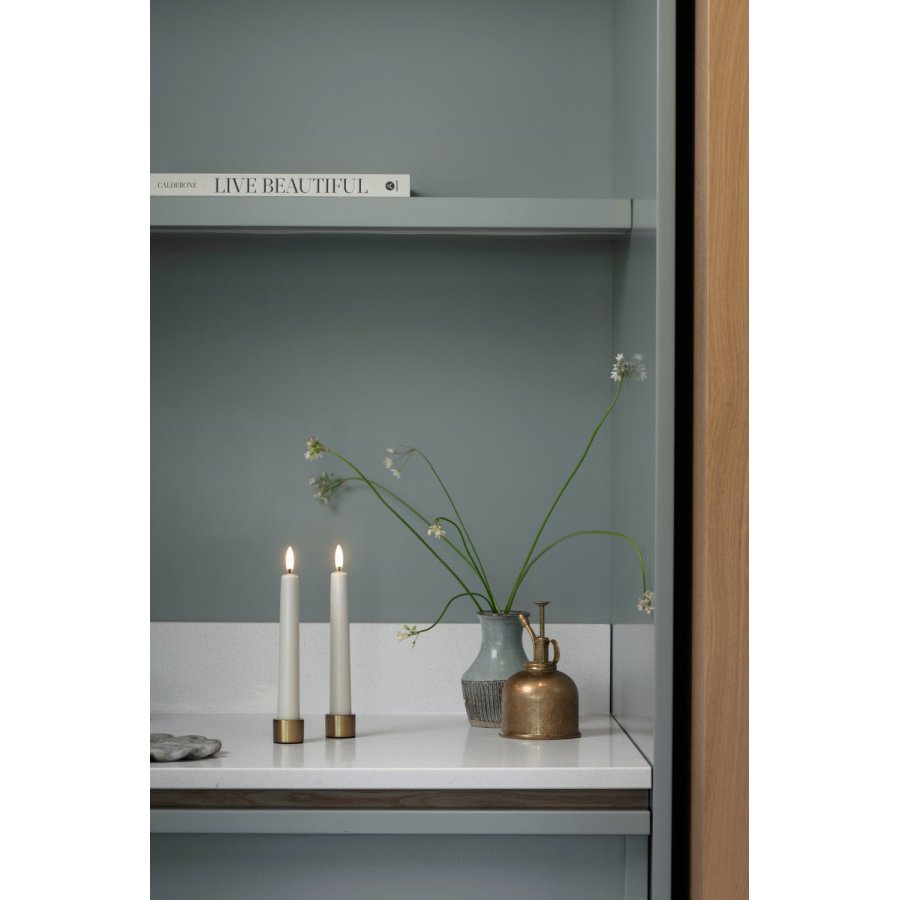 Uyuni Lighting Kronelys LED 2 stk. �2,3xH16,4 cm, Ivory