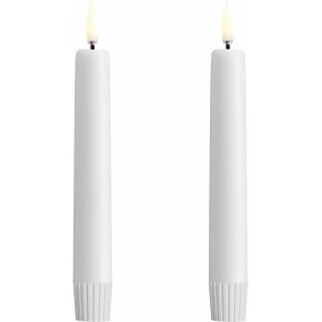 Uyuni Lighting Kronelys LED 2 stk. �2,3xH16,4 cm, Nordic White