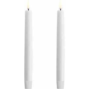 Uyuni Lighting Kronelys LED 2 stk. �2,3xH20 cm, Nordic White