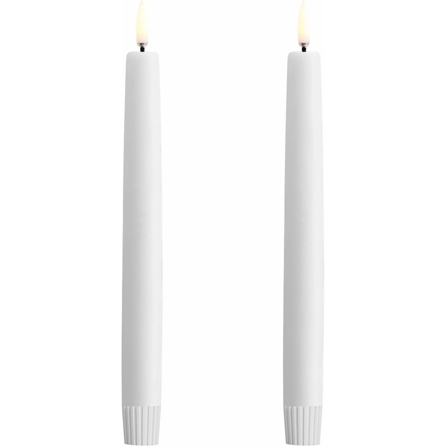 Uyuni Lighting Kronelys LED 2 stk. �2,3xH20 cm, Nordic White