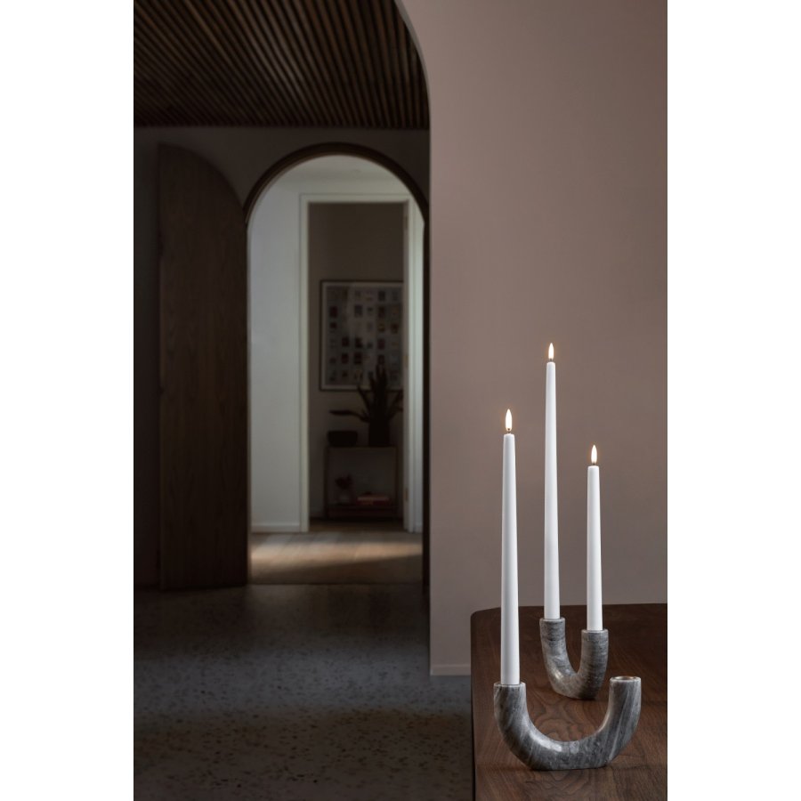 Uyuni Lighting Kronelys LED �2,3xH40 cm, Nordic White