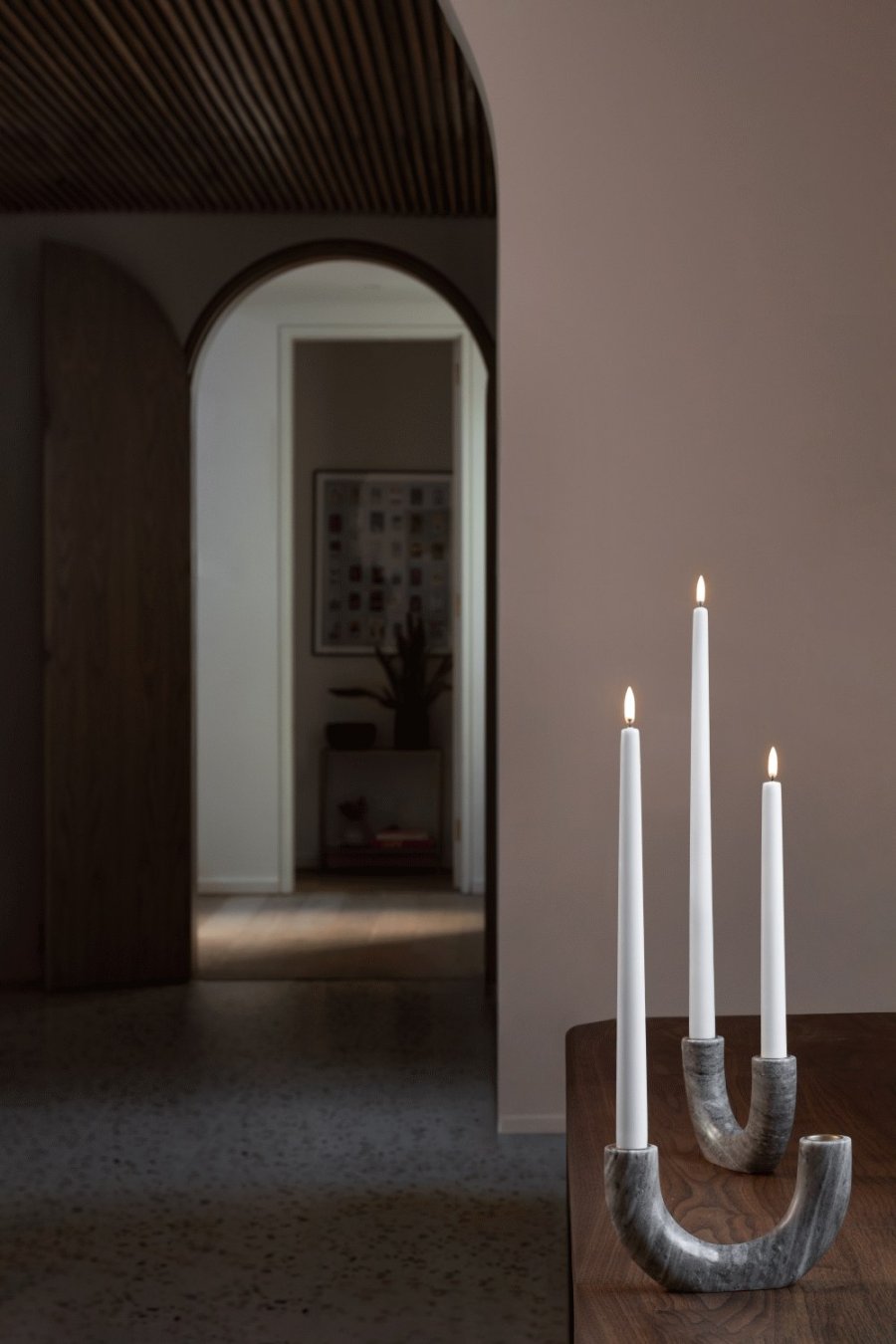 Uyuni Lighting Kronelys LED �2,3xH40 cm, Nordic White