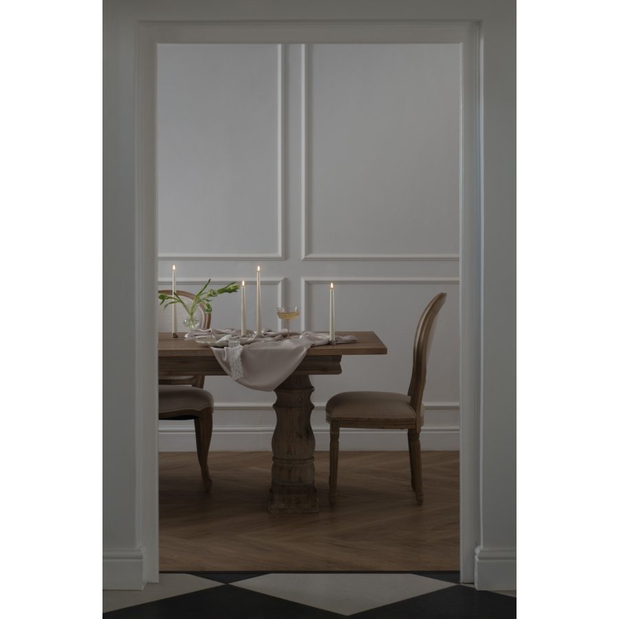 Uyuni Lighting Soft-fit Stabkerzen LED 2er Set Ø2,3xH32 cm, Elfenbein, Pearl Ivory
