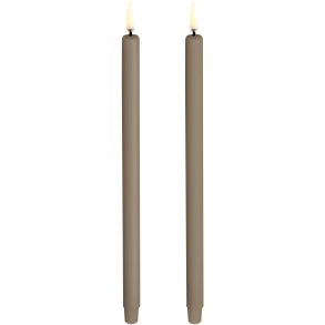 Uyuni Lighting Kertelys LED 2 stk. 1,3xH25 cm, Sandstone
