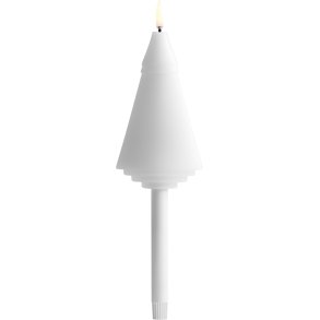 Uyuni Lighting Weihnachtsbaumkerze LED B7xØ1,3xH25 cm, Nordic White