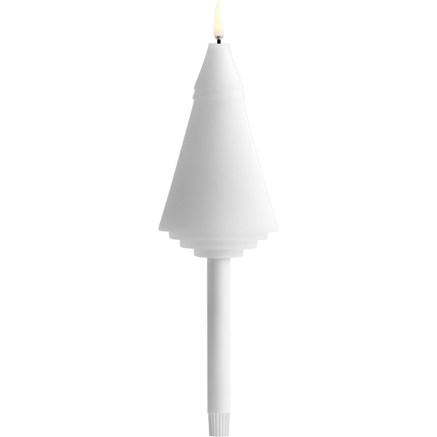 Uyuni Lighting Weihnachtsbaumkerze LED B7xØ1,3xH25 cm, Nordic White