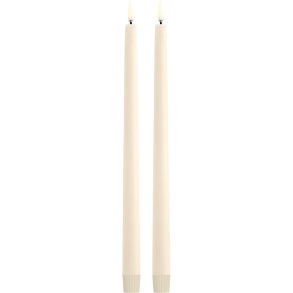 Uyuni Lighting Soft-fit Stabkerzen LED 2er Set Ø2,3xH32 cm, Vanilla