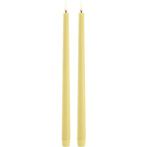 Uyuni Lighting Kronelys LED 2 stk. 2,3xH32 cm, Wheat Yellow