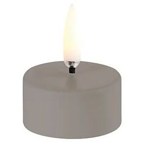 Uyuni Lighting Fyrfadslys 400 LED m. Batteri Ø4xH2,1 cm, Sandstone