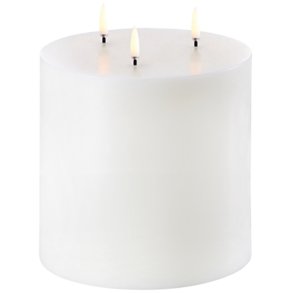 Uyuni Lighting Bloklys m. Tre Væger LED Ø15xH15 cm, Nordic White