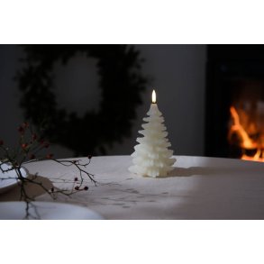 Uyuni Lighting Juletræslys LED Ø9xH12 cm, Nordic White