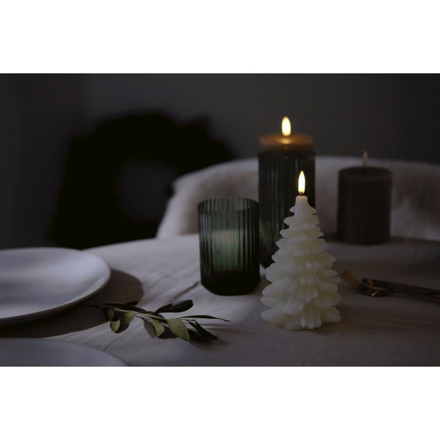 Uyuni Lighting Juletrsformetlys LED 10xH15 cm, Nordic White