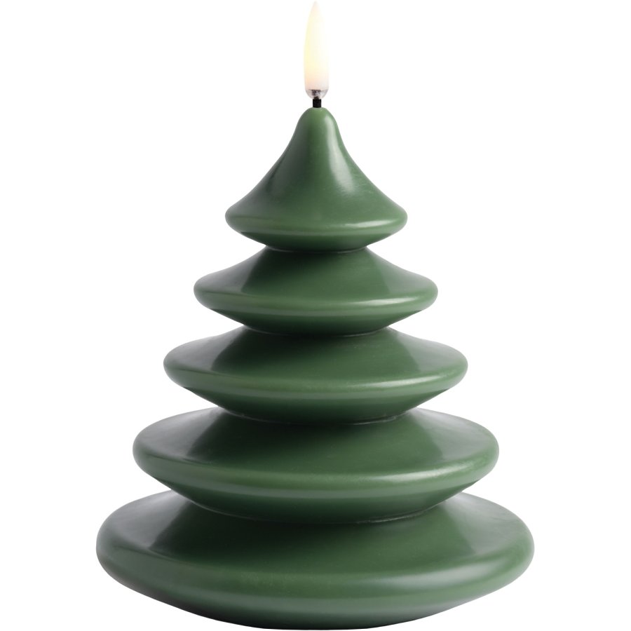 Uyuni Lighting Weihnachtsbaumkerze LED Ø13xH15 cm, Olive Green