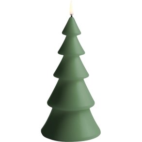 Uyuni Lighting Weihnachtsbaumkerze LED Ø10xH20 cm, Olive Green