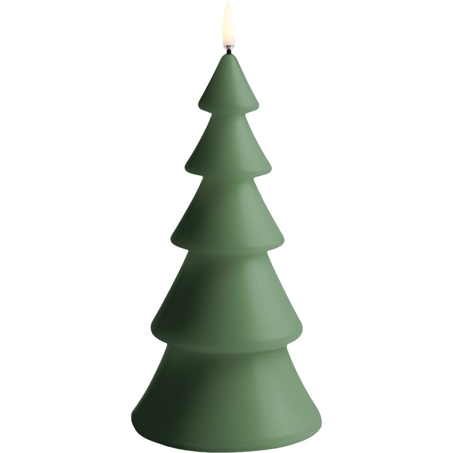 Uyuni Lighting Weihnachtsbaumkerze LED Ø10xH20 cm, Olive Green