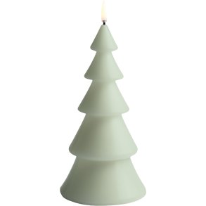 Uyuni Lighting Weihnachtsbaumkerze LED Ø10x20 cm, Sage Green