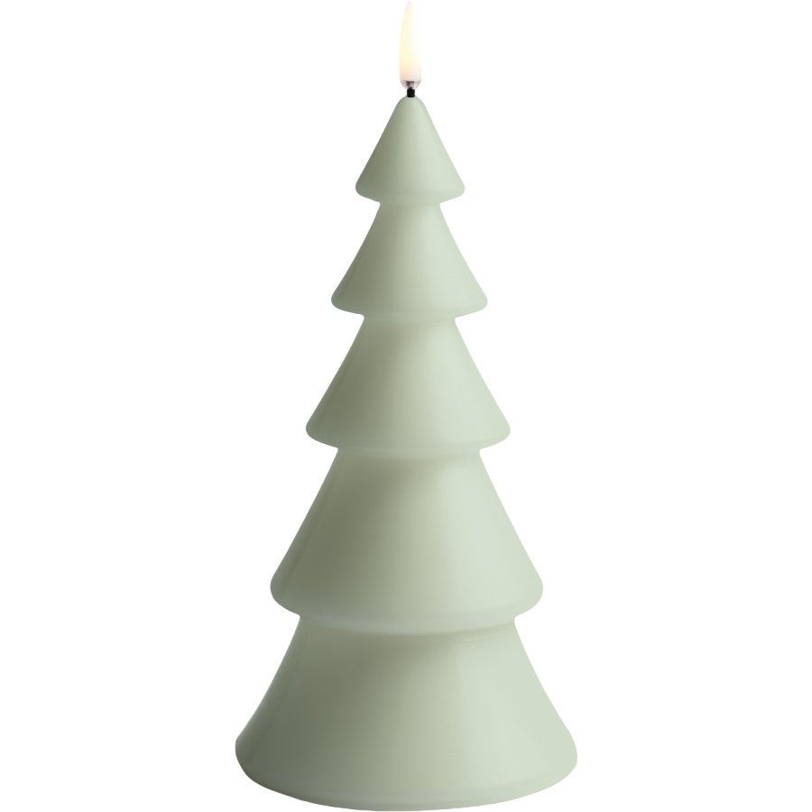 Uyuni Lighting Weihnachtsbaumkerze LED Ø10x20 cm, Sage Green