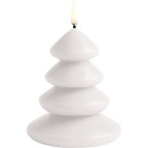 Uyuni Lighting Weihnachtsbaumkerze LED Ø11x13 cm, Nordic White