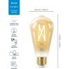 WIZ Justerbar ST64 Wi-Fi LED Pre E27 50W, Amber