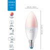 WIZ Dmpbar C37 Wi-Fi LED Pre E14 40W, Multifarvet