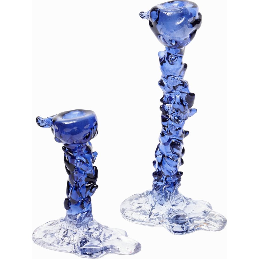 POLSPOTTEN Drip Lysestage H14 cm, Mrkebl