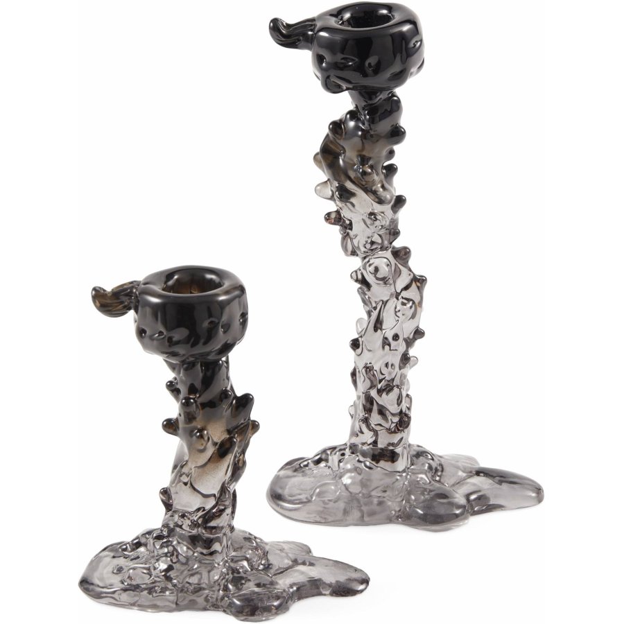 POLSPOTTEN Drip Kerzenstnder H14cm, Schwarz