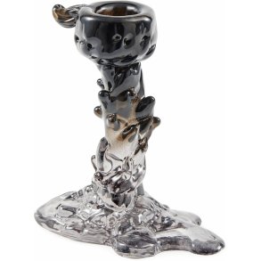 POLSPOTTEN Drip Kerzenstnder H14cm, Schwarz