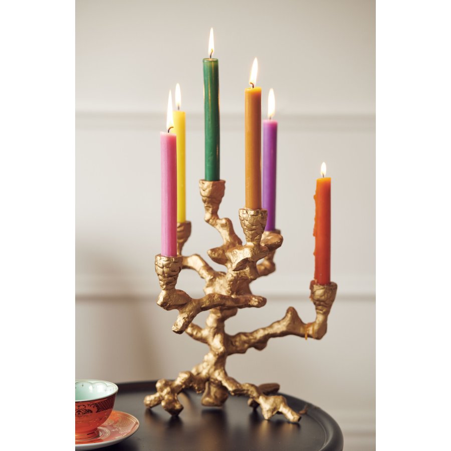 POLSPOTTEN Apple Tree Kerzenstnder H32,5 cm, Gold