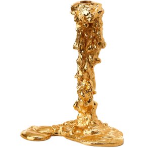POLSPOTTEN Drip Lysestage H25 cm, Guld