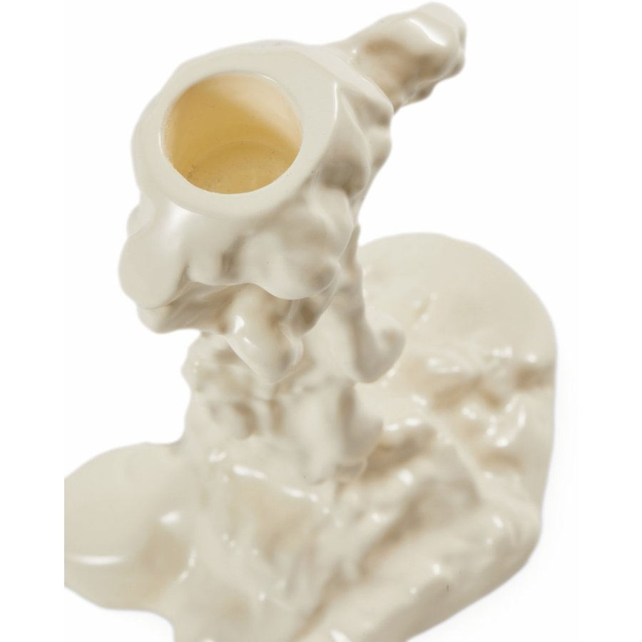 POLSPOTTEN Drip Lysestage H14 cm, Hvid