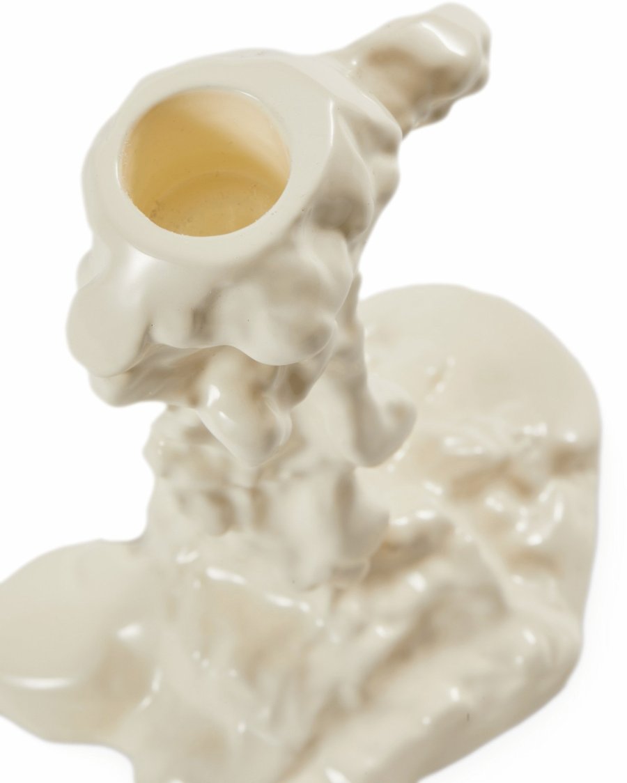 POLSPOTTEN Drip Lysestage H14 cm, Hvid