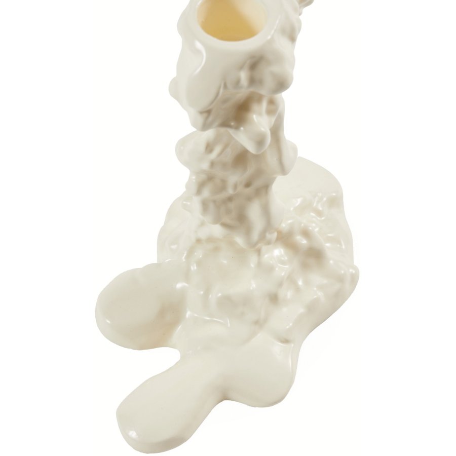 POLSPOTTEN Drip Lysestage H14 cm, Hvid