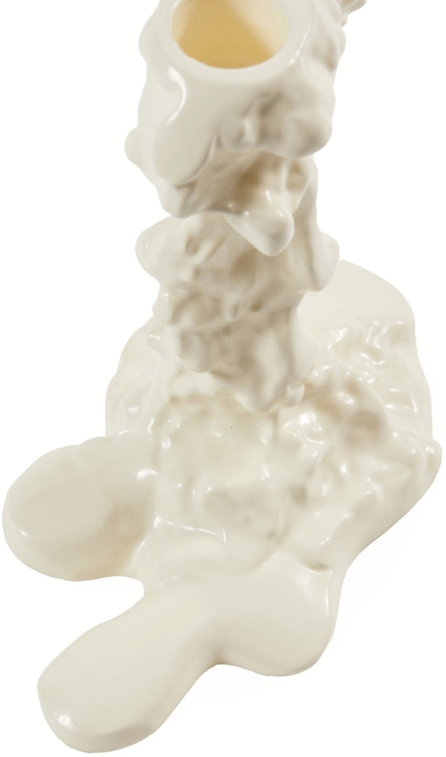 POLSPOTTEN Drip Lysestage H14 cm, Hvid